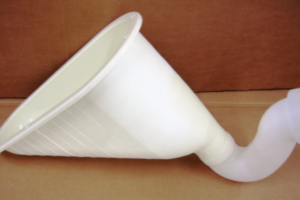 Latrine Pan - Plastic Pour-Flush - 35 pce